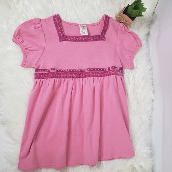 Vintage Gymboree Girls Top Size 9 Pink Short Sleeve - Picture 2 of 7